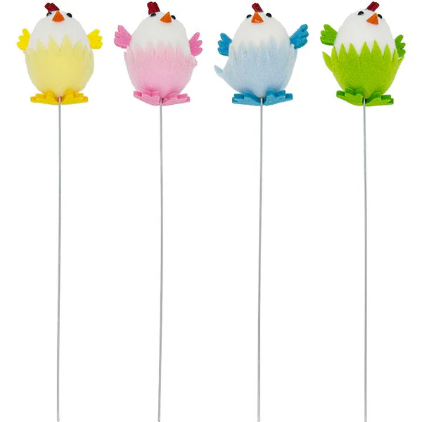 Easter Chicks on Picks Assorted