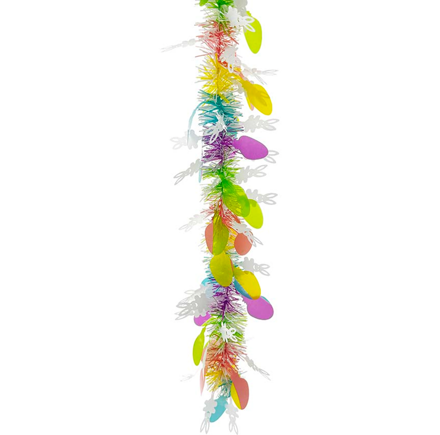 Easter Tinsel Garland 6ftx4.7in Ply