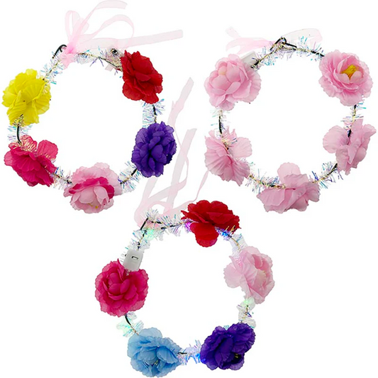 Floral Crown Headband Light Up