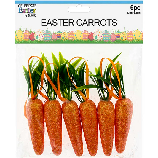 Easter Carrots 6pc 13cm