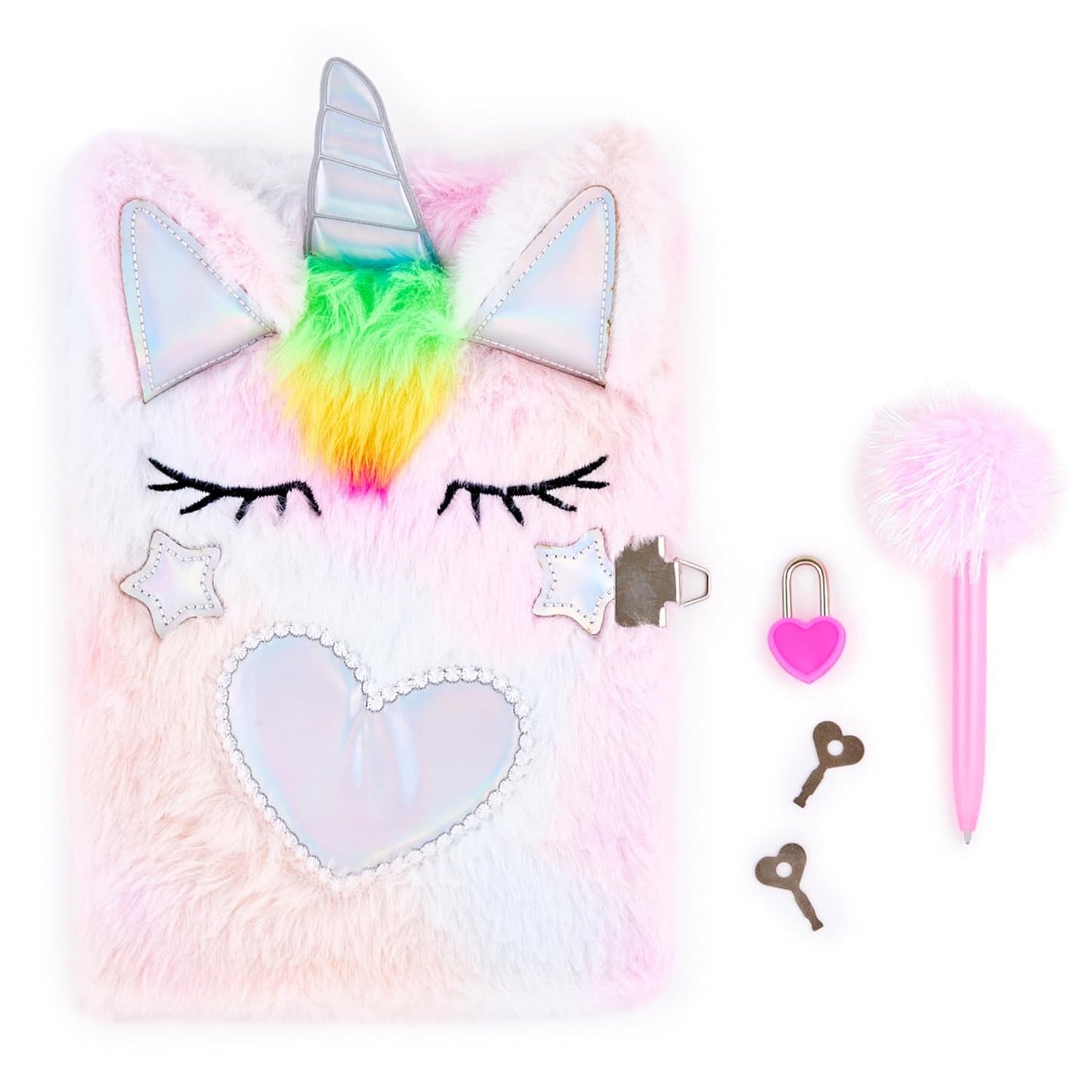Kid Diary Set wPen Heart Unicorn