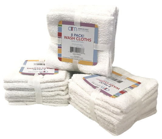 Wash Cloths 8 Pack 22B