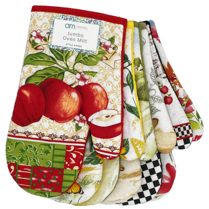 Jumbo Oven Mittens Asst Prints