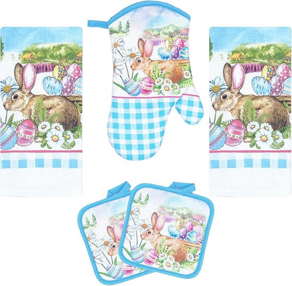 Easter Kitchen Towel 5pc Set