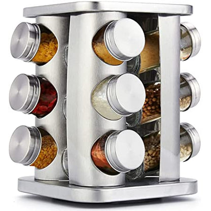 Spice Rack Revolving 12pc SS