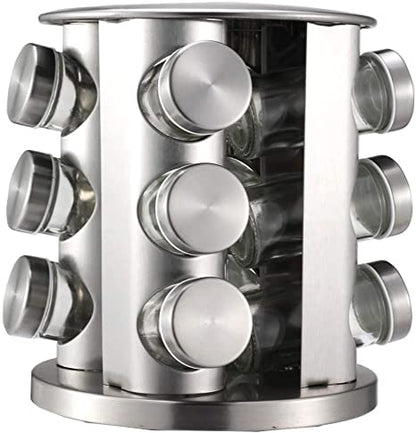 Spice Rack Revolving 12pc SS
