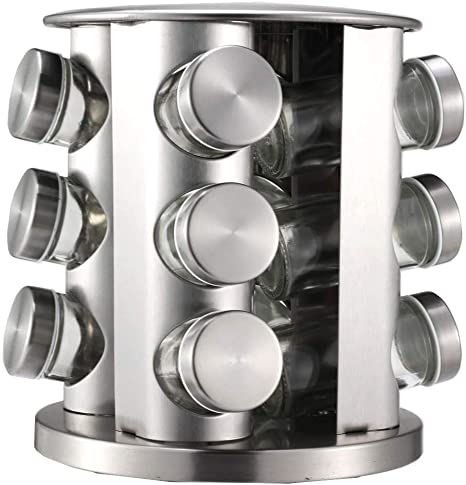 Spice Rack Revolving 12pc SS