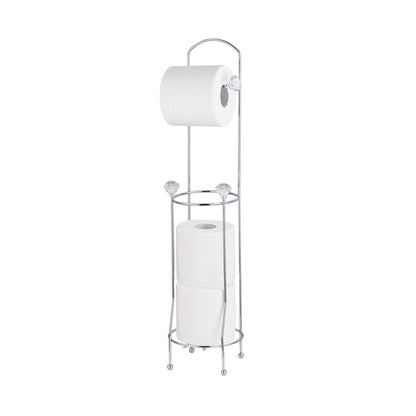 Toilet Paper Holder Chrome with Diamond