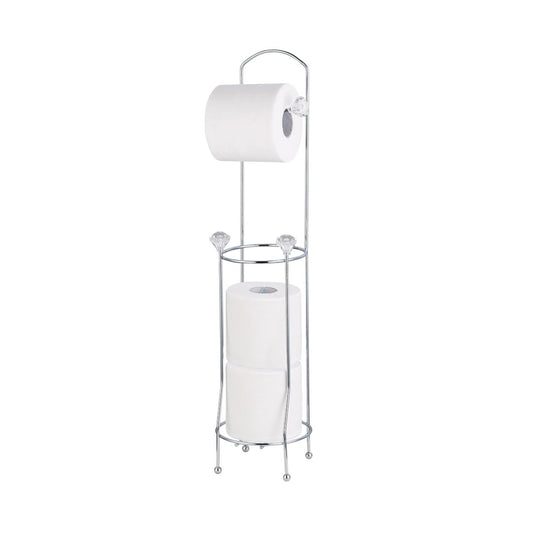 Toilet Paper Holder Chrome with Diamond