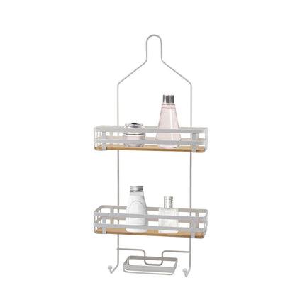 Shower Caddy Bamboo Bs Mt Wht
