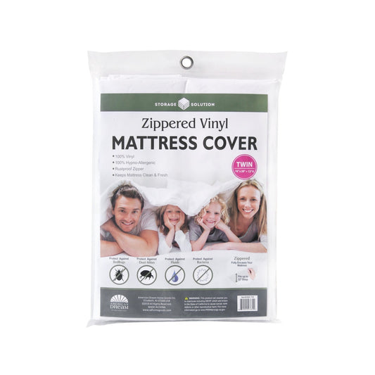 Mattress Cover Zippered Vinyl Twin
