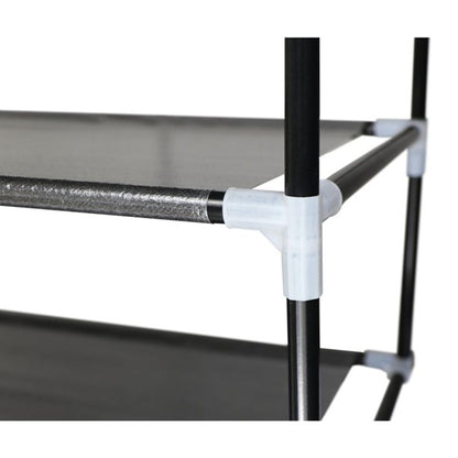 Shoe Rack 4 Tier 24Shoes Black