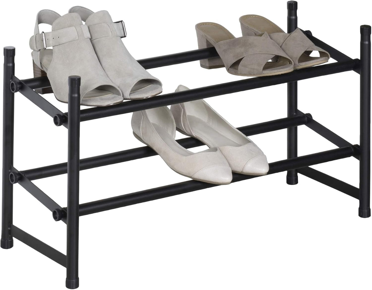Expand Shoe Rack 2 Tier Mt Blk