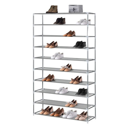 Shoe Rack 10Tier 100 Shoes Gry