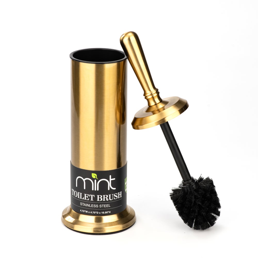 Toilet Brush Stainless Steel Gold