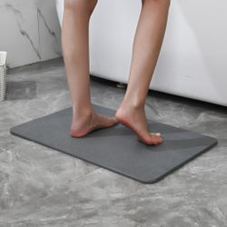 Bath Mat Stone Dove Grey