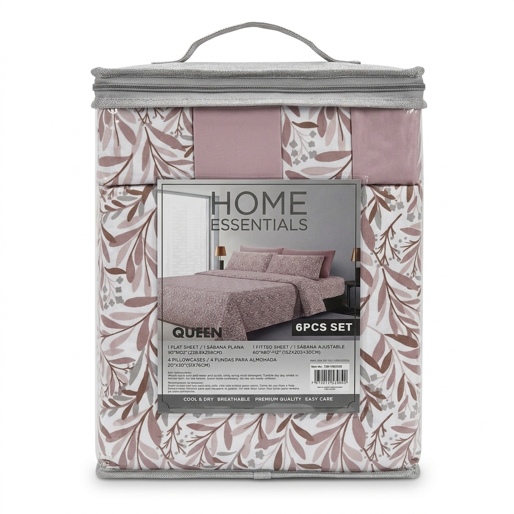Bed Sheet Set Queen 6 piece