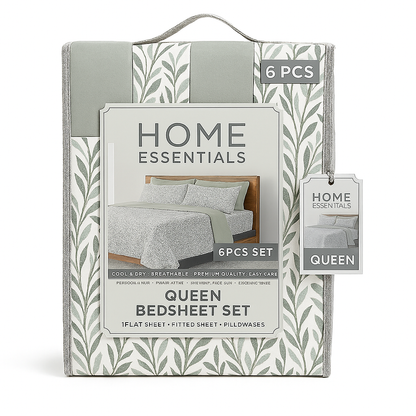 Bed Sheet Set Queen 6 piece