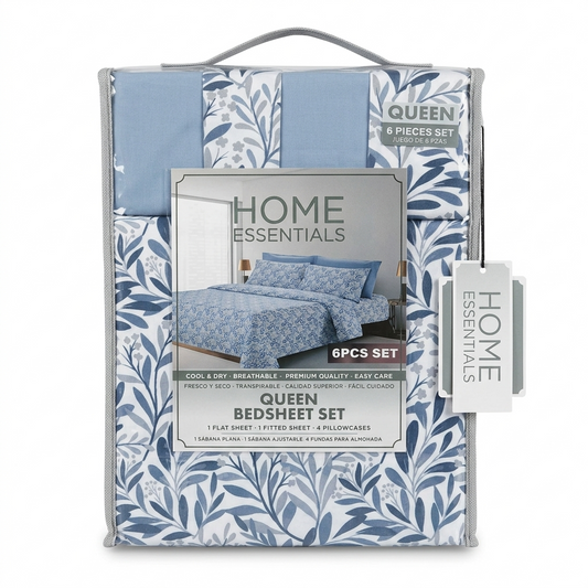 Bed Sheet Set Queen 6 piece