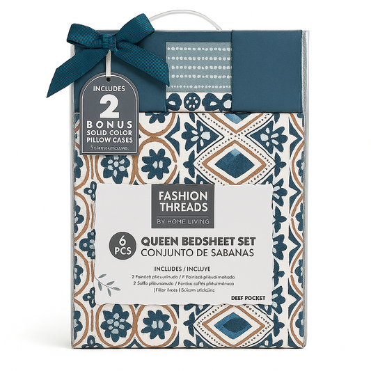 Bedsheet Set Queen 6 Piece Assorted