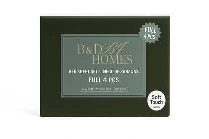 Bedsheet Set Full Waffle Hem Assorted