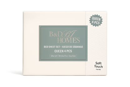 Bedsheet Set Queen Waffle Hem Assorted