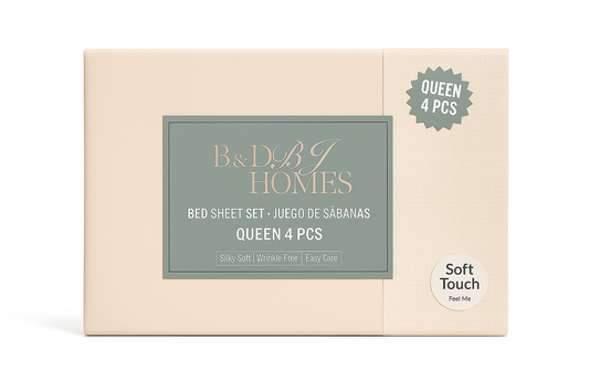 Bedsheet Set Queen Waffle Hem Assorted