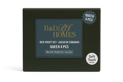 Bedsheet Set Queen Waffle Hem Assorted