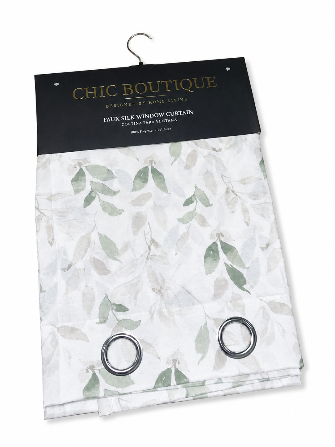 Window Curtain Faux Silk Multi 1pc