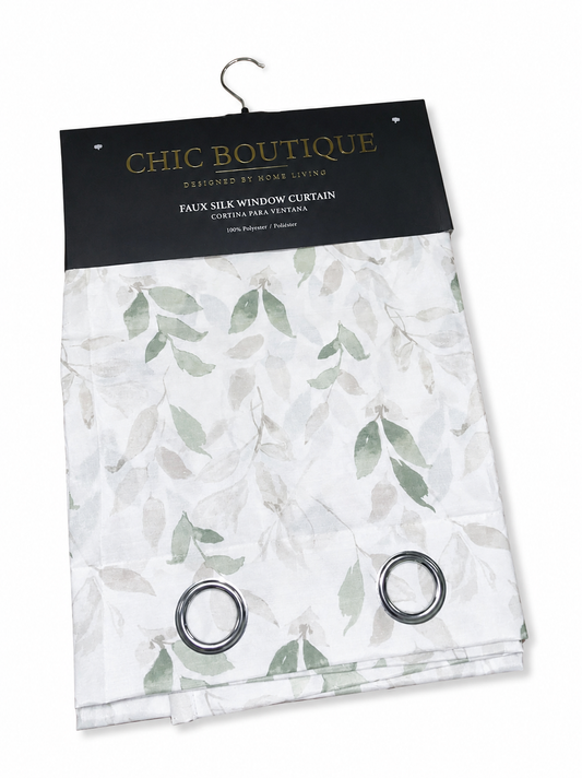 Window Curtain Faux Silk Multi 1pc