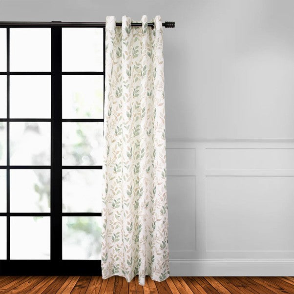 Window Curtain Faux Silk Multi 1pc
