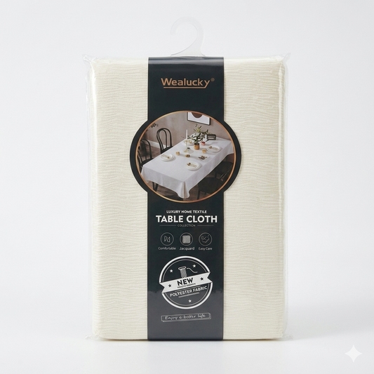 Jacquard Table Cloth with Wavy Texture 3 Assorted