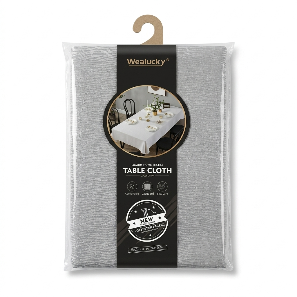 Jacquard Table Cloth with Wavy Texture 3 Assorted