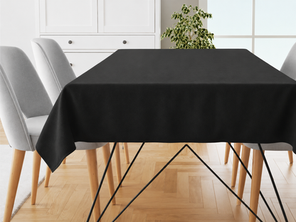 Perfect Kitc Tablecloth Solid Oxford Black 1pc