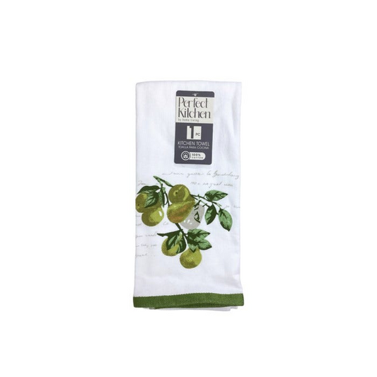 Kitchen Towel with Olives Print