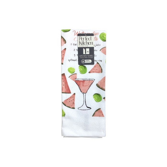 Kitchen Towel Watermelon Margarita Print