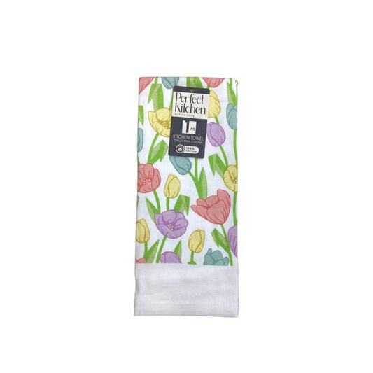 Kitchen Towel with Floral Print