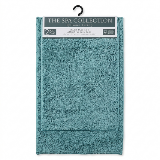 Bath Mats 2pc Aqua Blue
