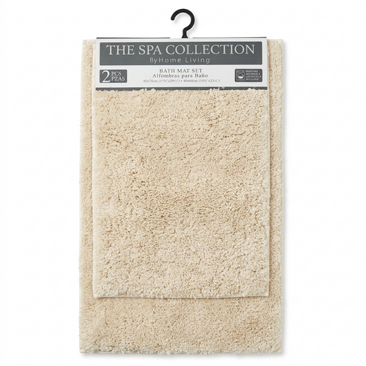 Bath Mat Set 2 piece Ivory