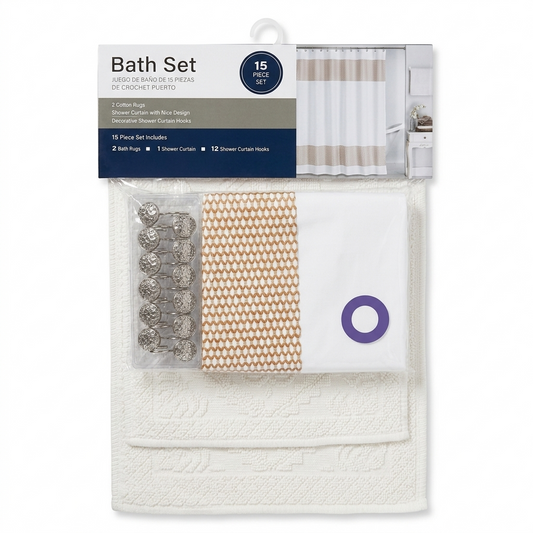 Bath Mat 15pc Set