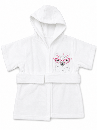 Baby Girls Hooded Bathrobe Assorted