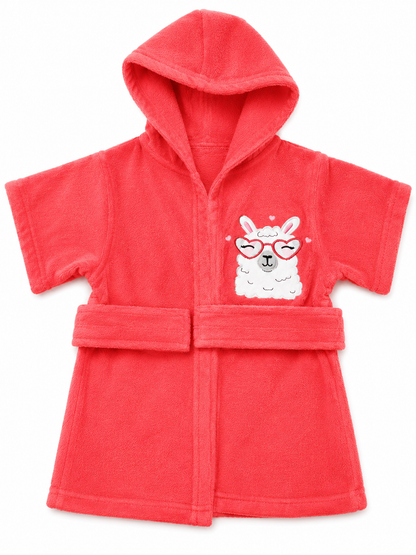 Baby Girls Hooded Bathrobe Assorted
