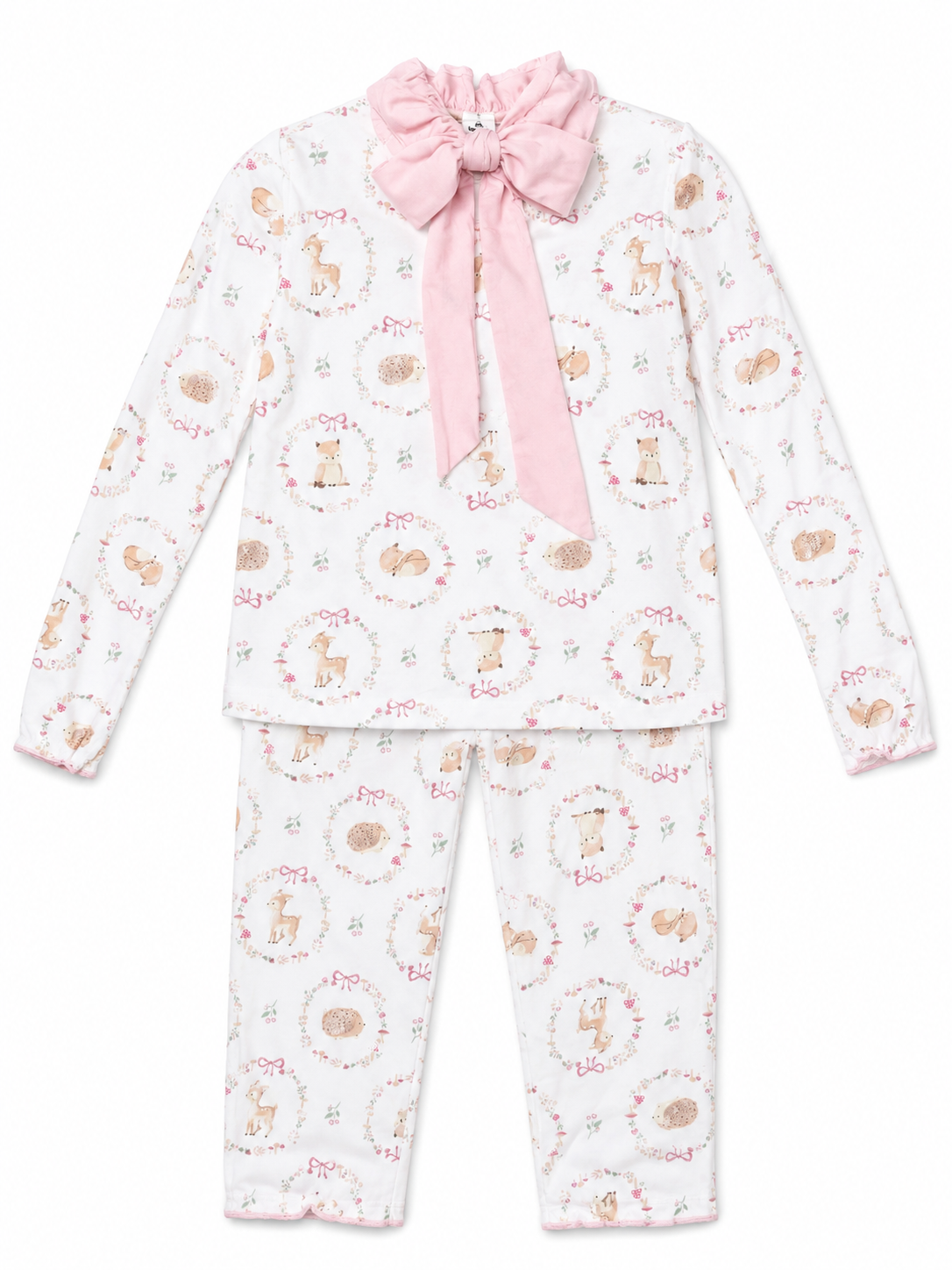 Girls Pajama 4Pcs Little Animals 1T-4T