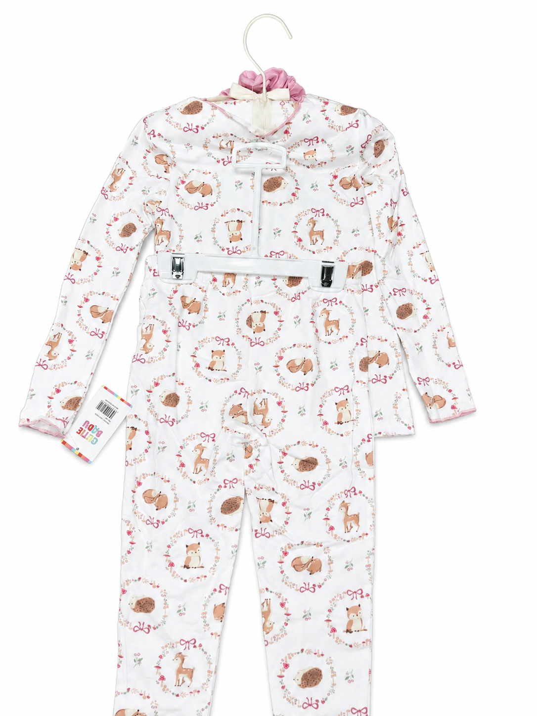 Girls Pajama 4Pcs Little Animals 1T-4T