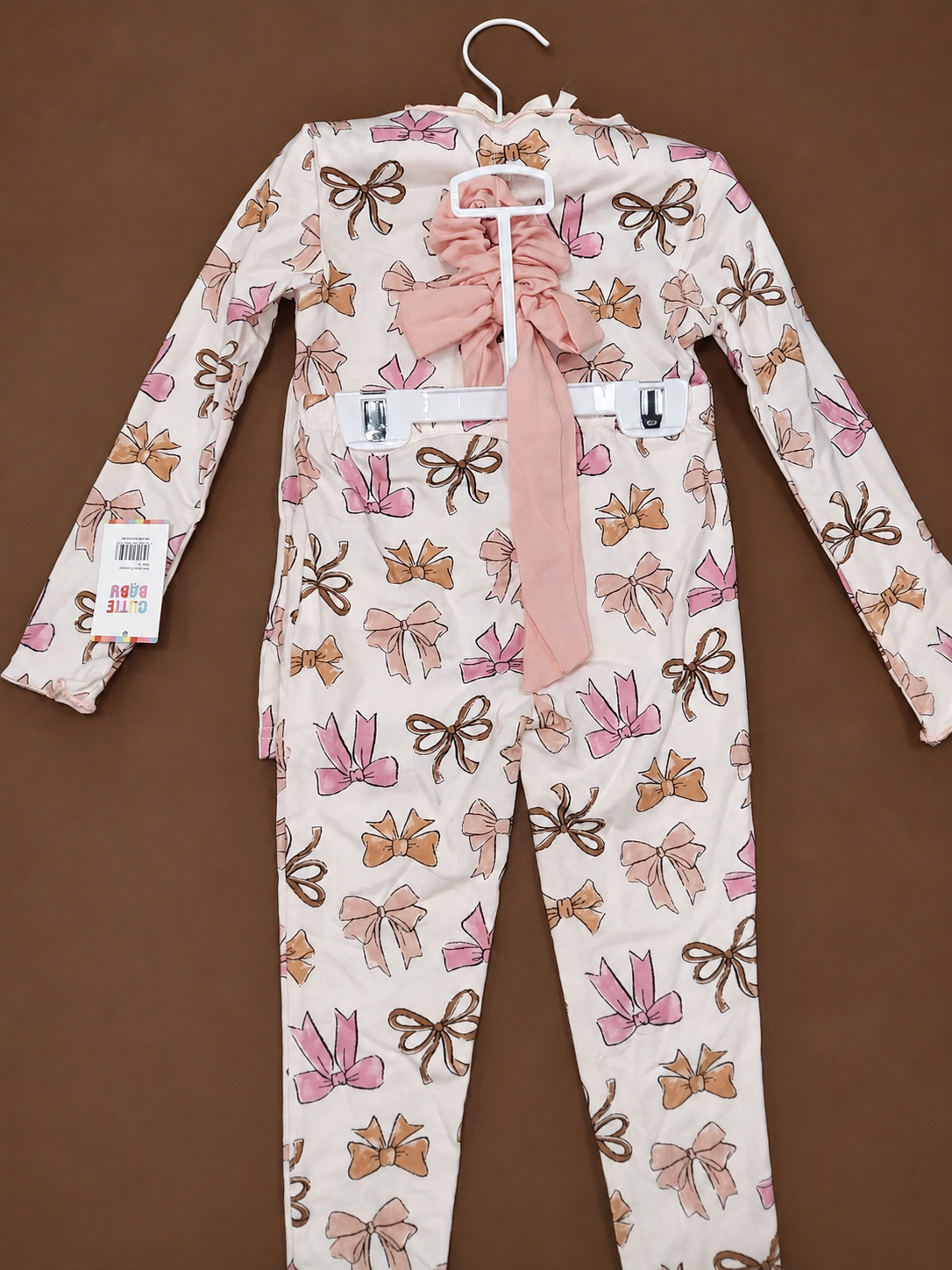 NB Girls 4Pc Clth Set Clr Bows