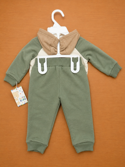 Baby Boys 3Pc Pants Set Olive