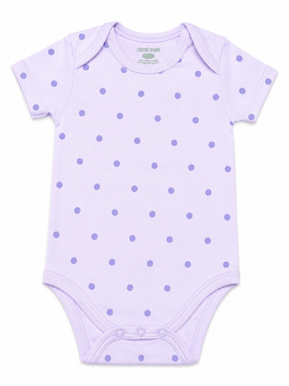 Baby Girls Onesie w/Mushroom 3Pk