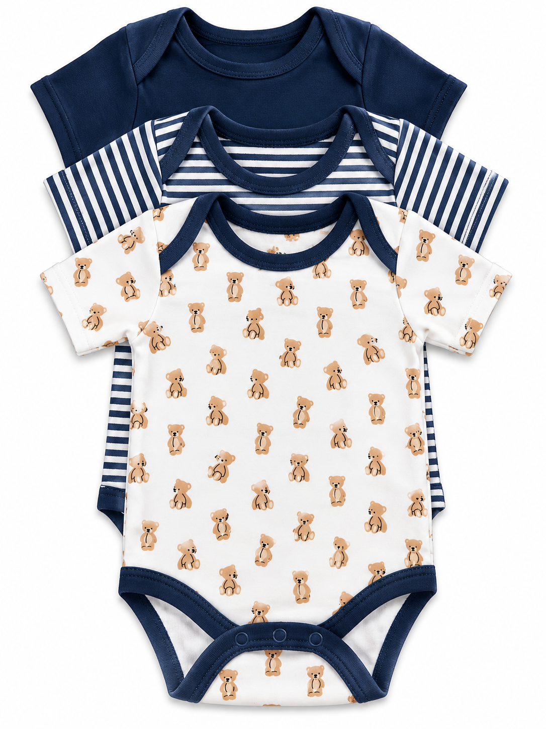 Bby Boy Onesie Short Sleeve 3pk