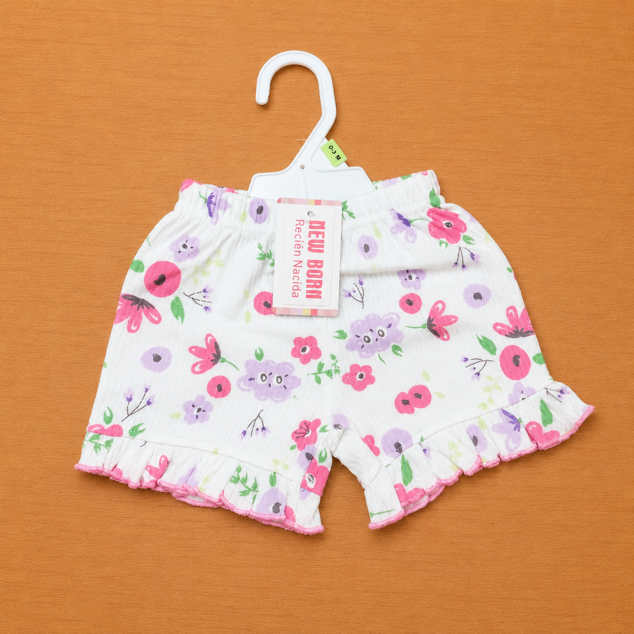 Baby Girl Shorts Pink n White
