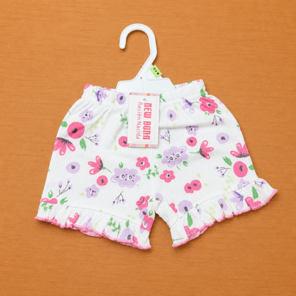 Baby Girl Shorts Pink n White